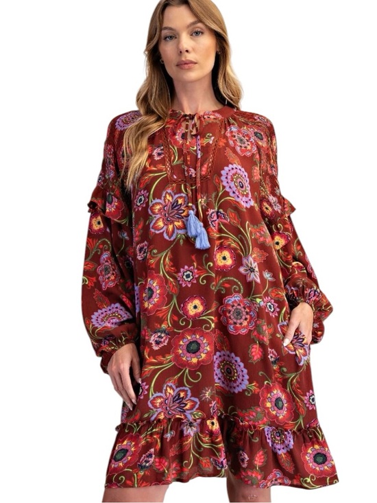 easel Dresses & Skirts - 096:  EASEL NWT DRESS WOOD (H26)